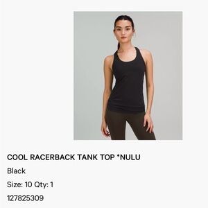 Lululemon cool racerback tank top
